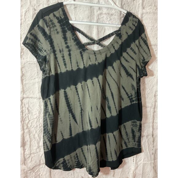 Calvin Klein Women’s T-shirt Short Sleeve Stretch Performance XL Tie Dye - Picture 5 of 5